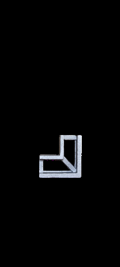 Cantoneira 25016 - 25 x 25 mm